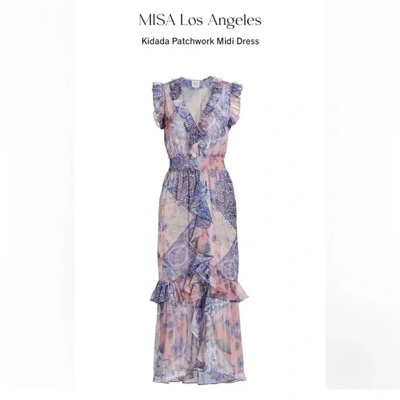 MISA | Kidada Patchwork Dress Large - Picture 10 of 13